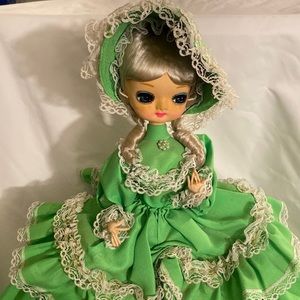 Vintage Bradley doll- BIG EYES made in Korea- 1960s-1970s